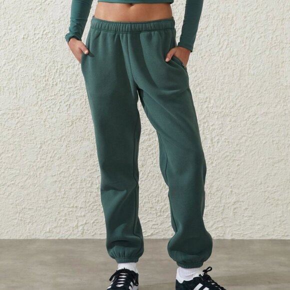 COTTON ON - Classic Fleece Sweatpants Green - Size Small - Picture 1 of 4